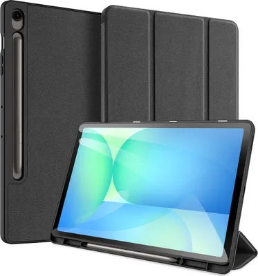 Produktbild von Hülle mit Klappe für Galaxy Tab S10 FE Plus, Dux Ducis Domo, Schwarz