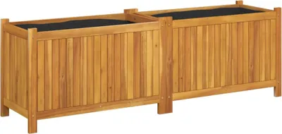 Immagine prodotto di vidaXL Fioriera con inserto 153x38,5x50 cm in legno massiccio di acacia
