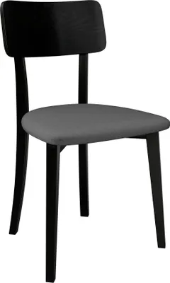 Produktbild von MIRJAN24 Stuhl Hugo New VI, Esszimmerstuhl aus Buchenholz, 47x48x86 cm (Holzfarbe: Schwarz, Stofffarbe: Kronos 22)