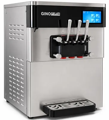 Image de Machine à glace molle Gino Gelati Gastro Messino 35 L 2000 W en acier inoxydable