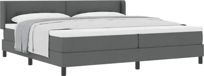 Productafbeelding van vidaXL Boxspringbed met matras, donkergrijs, 200 x 200 cm