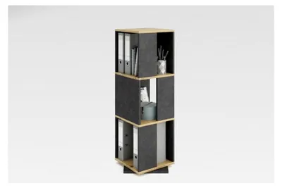 Produktbild von Drehbares Regal mit 3 Ebenen in Matera/Artisan Oak
