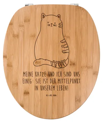 Produktbild von Mr. & Mrs. Panda WC Deckel Katze Sitzen - Transparent - Geschenk, Klodeckel, Brille, Katzen, Familie, Toilettendeckel, WC-Brille, Sitz, Cats, Herz