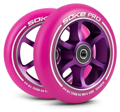 Produktbild von Rollerräder 110 mm, rosa, 2 Stück