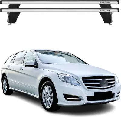 Image de Menabo Barres de toit Transversales pour Mercedes R W251 2005-2013 Alu Gris ABE