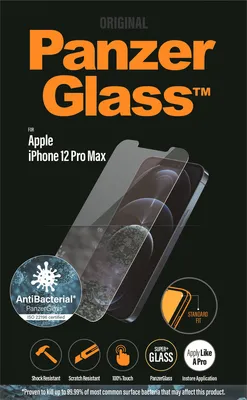 Produktbild von PanzerGlass Pro Standard Super + iPhone 12 Pro Max Antibakteriell