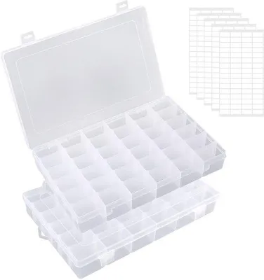 Obrázok produktu pre Triediaca škatuľa s 36 priehradkami - úložná škatuľa - škatuľa na triedenie