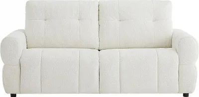 Produktbild von 3-Sitzer-Schlafsofa aus beigem Chenille-Stoff ECORIA