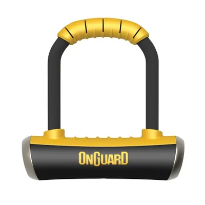Produktbild von Bügelschloss Onguard Pitbull Mini 8006 90 x 140mm, Ø 14mm, schwarz/gelb (1 Stück)