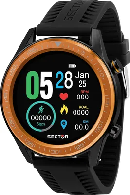 Zdjęcie produktu dla Sector męski analogowy zegarek cyfrowy sportowy silikonowy zegarek na rękę czarny USE51545003