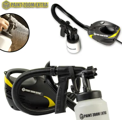 Produktbild von Paint Zoom Extra - Farbsprühsystem 800 ml, Elektro Lackierpistole, Farbspritzgerät, 900W, für Lacke & Wandfarbe Innen- & Außenbereich
