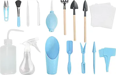 Obrázek produktu pro 16PCS Mini zahradnické nářadí Set Sukulentní rostliny DIY nástroje Sada zahradního nářadí pro výsadbu