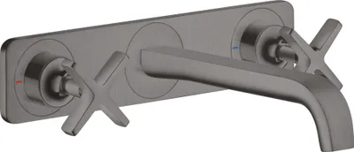 Immagine prodotto di hansgrohe AXOR Citterio E Mélangeur lavabo encastré 3 trous avec plaque pour montage mural, 36115340, 36115340