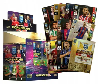 Produktbild von Panini FIFA 365 2025 football cards – 50 cards, including 30 special cards