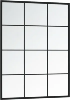 Obrázek produktu pro vidaXL Nástěnné zrcadlo černé 80x60 cm kovové