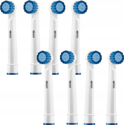 Immagine prodotto di Spazzolini Oral-B Sensitive Clean 8 pezzi morbidi compatibili rotanti