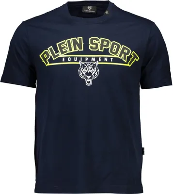 Image de T-shirt homme PLEIN SPORT TIPS114 Couleur : Bleu, Taille : S