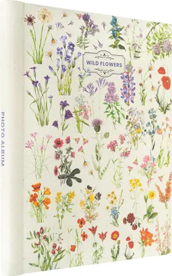 Produktbild von Fotoalbum 24x32cm 30 selbstklebende Seiten botanische Wildblumen kokonote