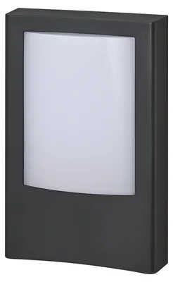 Produktbild von OSRAM 4099854444371 Dunkelgraue Wandleuchten für Hauseingänge mit mattiertem Diffusor und optionalem Sensor 12.50 W 900 lm