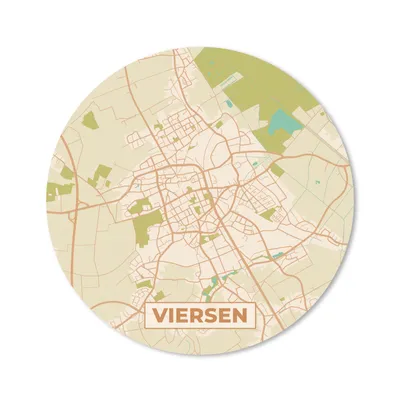 Produktbild von MuchoWow® Mauspad Mousepad Vintage - Karte - Viersen - Stadtplan - Karte 20x20 cm - Mousepads - Maus Mat - Pad - Mausunterlage - Schreibtischmatte