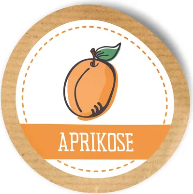 Produktbild von itenga 24x Sticker Aprikose