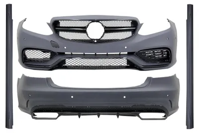 Produktbild von Body Kit für Mercedes E-Klasse W212 Facelift 13-16 E63 AMG Look Glänzend Schwarz.
