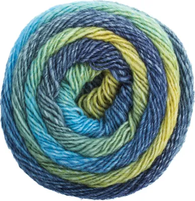 Produktbild von Pro Lana Diamant Farbverlaufsgarn 150g gelb blau 90
