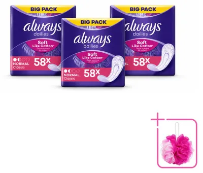 Image de 3 x Protège-slips Always Normal - Pack économique - 3 pièces
