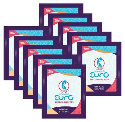 Produktbild von UEFA Women's EURO 2025 Switzerland - Sammelsticker - 10 Tüten