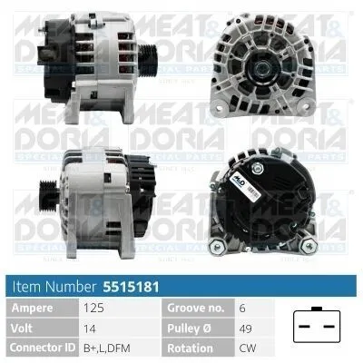 Produktbild von Lichtmaschine Generator 125A