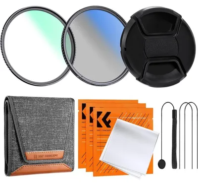 Immagine prodotto di Filtro UV da 77 mm + filtro polarizzante (CPL), con tappo obiettivo e custodia