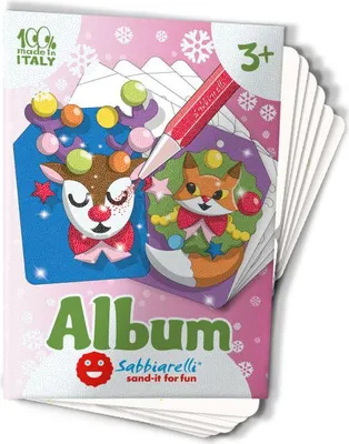 Produktbild von Sabbiarelli Sandmalerei Weihnachtskarten Album kreatives Basteln
