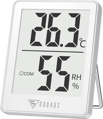 Produktbild von Präzises Mini-Innen-Thermometer mit LCD, Temperatur- und Feuchtigkeitsanzeige