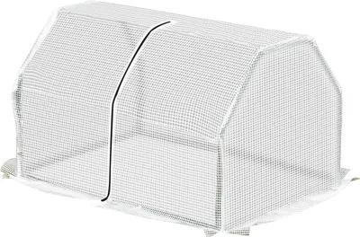 Produktbild von Foliengewächshaus, Mini Gewächshaus, Uv-Beständige Frühbeet, Treibhaus, Tomatenhaus Für Garten Zur Aufzucht, Weiß, 99 X 71 X 60 Cm