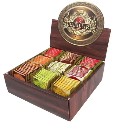 Zdjęcie produktu dla Zestaw herbat Basilur Ekspozytor Magiczne Owoce - 90 szt.