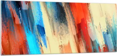 Produktbild von Bilder auf glas - Abstraktion modern - 100x40cm - Glasbilder - Wandbilder - Kunstdruck - zum Aufhängen bereit - Wanddekoration aus Glas - Glas Bilder - Wandbild auf Glas - Einteilig - GAB100x40-4087