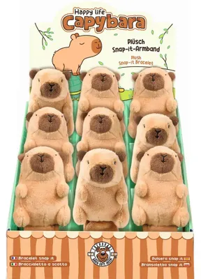Produktbild von Trendhaus Plüsch Snap-Armband Capybara