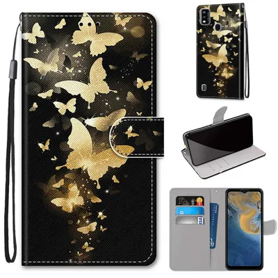 Obrázek produktu pro Pro ZTE Blade A51 Art Leather Mobile Phone Case Motif 3 Case Cover Protection