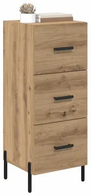 Zdjęcie produktu dla vidaXL Kredens dębowy Artisan 34 x 34,5 x 90 cm materiał drewnopochodny