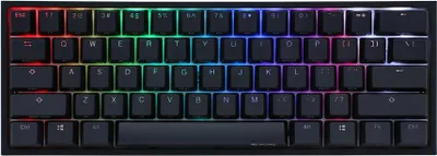 Obrázok produktu pre Ducky One 2 Mini RGB, Mini, Kábel, USB, Mechanický spínač kláves, RGB LED, Čierna