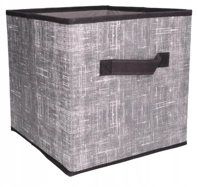 Produktbild von Textilbox 31x31x31 cm Grau Aufbewahrungs Organizer Faltbar