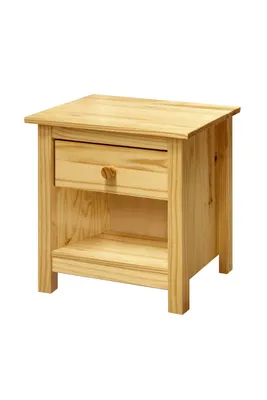 Produktbild von SIT Möbel Nachtkommode | 1 Schublade, offenes Fach | Kiefer massiv | Natur | B 46 x T 37 x H 50 cm | 19001-20 | Serie NACHTKOMMODE