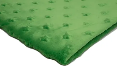 Obrázek produktu pro Minkee Fleece úplet s reliéfem hvězdy zelený 50 x 155 cm