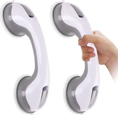 Produktbild von Famanu Halter für die Dusche - 2 Stück - mit Saugnapf - weiß
