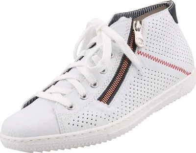 Produktbild von Rieker L9427 Damen Schnürschuhe Schnürboots Halbschuhe, Größe:40 EU, Farbe:Weiß