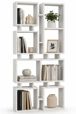 Immagine prodotto di Libreria Moderna 79x24x166,5 cm Scaffalatura 4 Ripiani Bianco