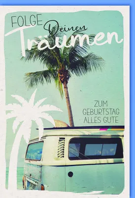 Produktbild von Geburtstag - Glückwunschkarte im Format 11,5 x 17 cm mit Umschlag
