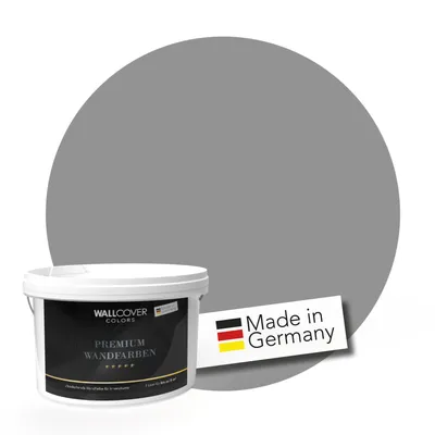 Produktbild von WALLCOVER PREMIUM Wandfarbe Mystisches Bleigrau Hochdeckend Matt 1L für 8 m²