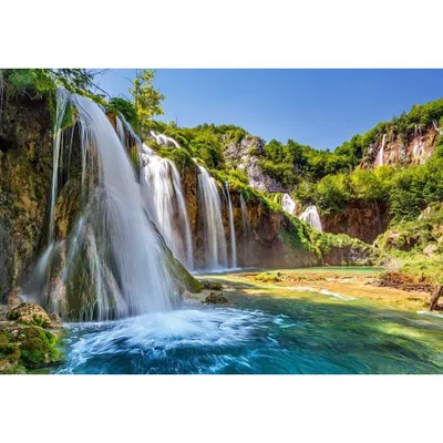 Immagine prodotto di Puzzle 1000: La terra dei laghi cadenti - Castorland