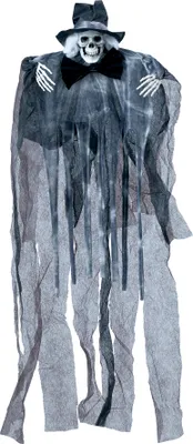 Immagine prodotto di Scheletro Halloween appeso decorazione horror fantasma spettrale festa spettrale, colore: nero